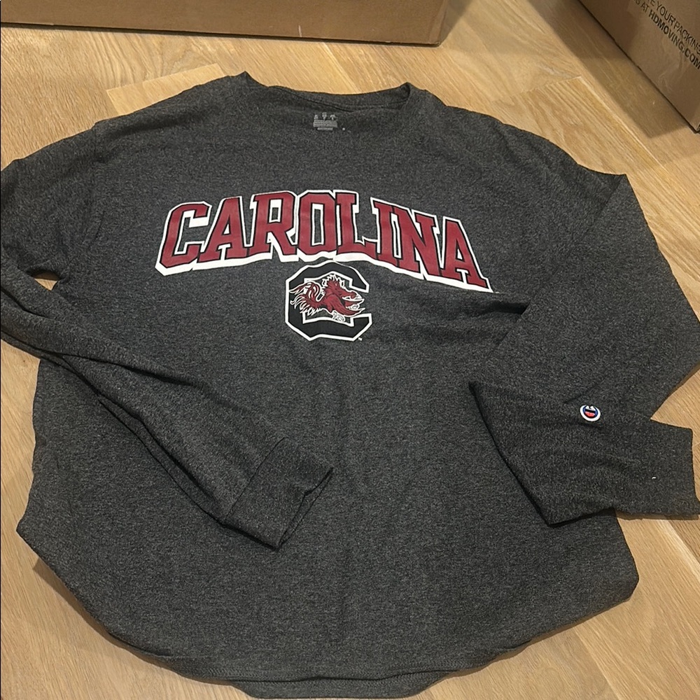 USC Champion Dark Gray Long Sleeve Shirt